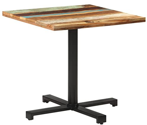 RAUGAJ Tische Bistrotisch quadratisch 80x80x75 cm massiv Altholz Möbel