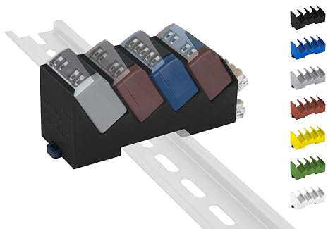 Hutschienenhalter/Adapter Quadro für Shelly-MINI DIN Rail bracket (35mm) (Schwarz (Prime))