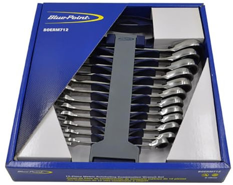 blue point 8-19mm Ratchet Spanner Wrench Set BOERM712