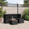 Festnight Balkon Lounge Klein mit Stauraum Balkon Sofa Rattan Sofa Gartenlounge Rattansofa Gartensofa Ecksofa Lounge Sofa Outdoor Polyrattan Balkonmöbel Couch Gartenmöbel Ecklounge