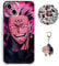 Staremeplz Compatible with iPhone 13 Pro Max Case Satoru Gojo/Itadori Yuji Anime Game Design [With Vision Keychain and 50pcs Stickers] Cartoon Transparent Soft Silicona Case for iPhone 13 Pro Max