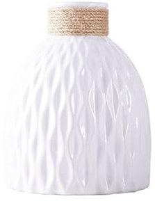 Dekorative Vasen Hai Jian MEI Keramikvase Im Japanischen Stil Kann Hydroponisch Angebaut Werden, Einfache Blumenarrangements, Getrocknete Blumen, Dekorative Ornamente Blumenvasen für Dekor(White)