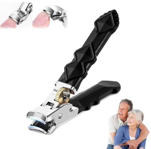 Outfany MaîTre Coupe-Pro,Coupe Ongle Outfany,Coupe Ongles Pieds Dur Et Epais,Coupe-Ongles Ergonomique Avec TêTe InclinéE Pour Personnes âGéEs (1pcs)