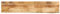 Tischplatte 160x40x2,5 cm Baumkante Massivholz Raues Mangoholz,370352