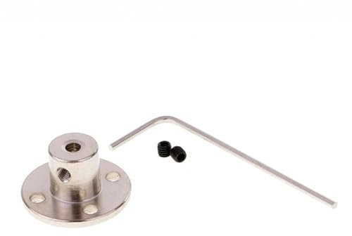 6mm Flange Coupling Connector - Shaft Axis Fittings for DIY RC Model Motors, Precision Motor Shaft Coupler for Robotics Engineering Projects