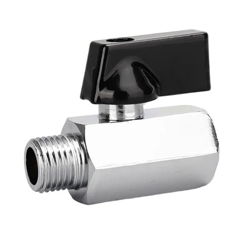 MEXEWORD Brass Ball Valve BSP Threaded Mini Male To Female Air Compressor Water Gas Oil Shut Off Valv 1/8 1/4 3/8 1/2(1/4 Male To Female)