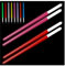 Cncedi Lichtschwert-Essstäbchen, 9 Farben, LED-beleuchtete Essstäbchen, LED, leuchtendes Licht, Sabber-Stäbchen, wiederverwendbar, 2 Paar