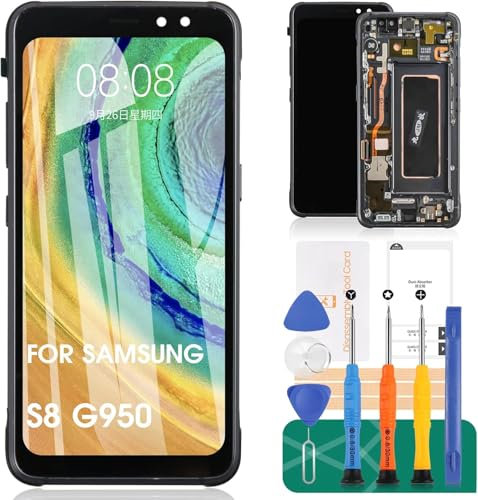 Incell Écran tactile de remplacement pour Samsung Galaxy S8 avec cadre (pas pour S8 Plus)