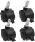 FUNOMOCYA 4pcs Heavy Duty Caster Wheels Small 1 Inch Swivel with Lock Replacement Wheels for Furniture