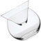 Cabilock Cocktail Glass Bowl Set with Ice Chamber Triangular Salad Bowl for Snacks Fruits and Cocktails for Home Bar and Restaurants and Elegant Design