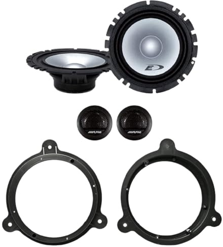 Kit 4 casse Alpine SXE-1750S Con 2 supporti, Compatibile Con Smart ForTwo/ForFour (453), Hyundai i10 Dal 2020, Mazda CX-5 dal 2017, CX-9 dal 2016, MX-5 Dal 2015 E Altri Modelli.