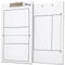 Murray Sporting Goods Trocken abwischbares Trainer-Klemmbrett | doppelseitiges, trocken abwischbares Whiteboard (Volleyball)