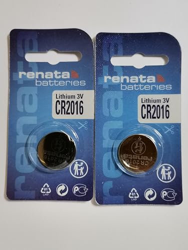 Pile Bouton Lithium CR2016 3 V 80mAh Renata pour TELECOMMANDE Came TOP432EE X2 Haute durabilité
