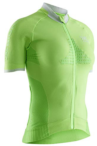 X-Bionic Invent 4.0 Kurzarm-Radsport-Kompressions-Jersey-T-Shirt mit Reißverschluss Grün Frau Grösse S