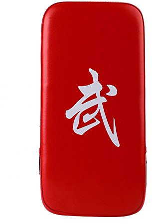 Boxing Target Pad Strapazierfähiges PU-Leder Muay Thai MMA Kampfkunst Fuß Hand Ziel Stanzen Pad zum Stanzen Boxen Karate Training(Rot) Boxen