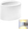 DRIWEI Plafoniera da Interno Applique per Parete GS-5016 Ovale in Gesso Bianco con Attacco G9 da 25W Illuminazione a Doppio Raggio casa Design Moderno Luce