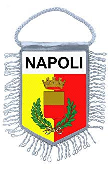 Akachafactory Wimpel mini Flagge Fahne flaggen miniflagge neapel Italien