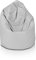 Ecopuf - Sako Pouf Sessel Outdoor - Sitzsack Kinderzimmer - Robuster Stoffsack - Entspannungssessel - Wohnungseinrichtung - Sessel Größe XL - 85x135cm, Perle Nc13