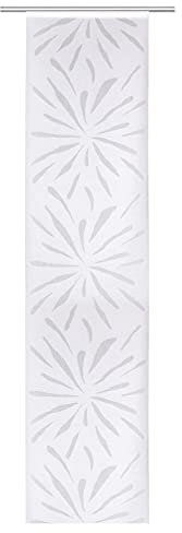 Schiebevorhang Luna 60x245 cm 1 Stück NATUR Blumen positiv/negativ Design