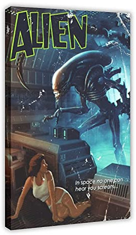 GAOPING Filmposter Alien 3 Leinwand Poster Wandkunst Dekor Druck Bild Gemälde für Wohnzimmer Schlafzimmer Dekoration 40 x 60 cm Rahmen: