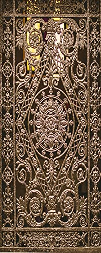 A.Monamour Türtapete Selbstklebend Türfolie Türposter 3D Vintage Eisentür Vinyl Folie Türdeko Tapete Wandbild Türaufkleber Türtattoo 85 x 200 cm