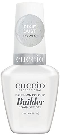 Cuccio Brush on Colour Builder Gel with Calcium LED/UV Cherry Blossom, Pixie Dust, 13ml