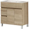 Kibath Mueble de Baño con Lavabo Urban 80 cm 2 cajones y 2 Puertas Acabado Cambrian Mate Fabricado en Madera