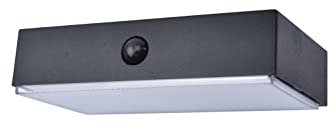 Solar Außenwandleuchte Fadi,Smart Home Außenlampe m.Bewegungsmelder,dimmbare Außenleuchte,Up&Down Wandlampe aus Aluminium in Schwarz,App-Steuerung,kompatibel mit Alexa/Google,einstellbare Lichtfarbe
