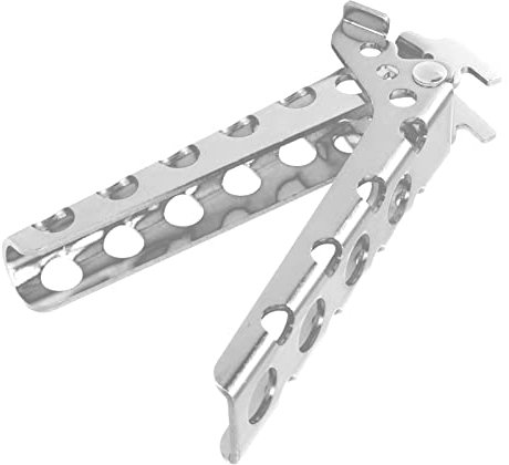 Clip de Pinza para Cuenco Caliente, Pinzas para Retriever de Aleación de Aluminio, Platos Calientes, Elevador de Cuencos para Horno Microondas, Freidora de Aire (Plata)