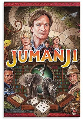 NANXIANG Jumanji Filmposter Dschungel Abenteuer Poster Coole Kunstwerke Malerei Wandkunst Leinwand Drucke Hängend P