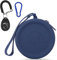 FIDWALL Pochette en Silicone pour friandises pour Chien,avec Clickers de Dressage pour Chiens,Marche pour Chien et Chat,Format de Poche,Facile à Nettoyer,sans Odeur,Fermeture éclair(Bleu Marine)