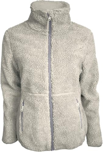 PRO-X elements Damen Fleecejacke EMMA, Stone, Größe 40