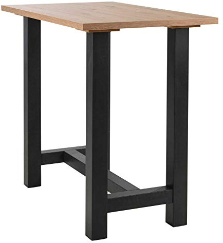 Nicht Zutreffend Bartisch Stehtisch Tresentisch | Dekor | Asteiche | Schwarzstahl | 120x70 cm