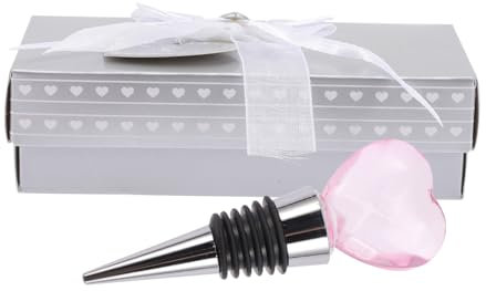 NAMOARLY Flaschenverschluss Aus Glas Herz-weinflaschenverschluss Kristallmaterial Weinretter Für Dekorative Aufbewahrung