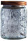 Jarsense Glasdose Vintage Glas Versiegeltes Glas mit Deckel Haushalt Lebensmittelqualität Vorratsdose Kaffeebohnen Teeblatt Vorratsdose Gerbera Muster Groß