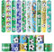 UKOFEW Bracciali Bambini, Braccialetti Slap Gadget Compleanno Bambini, Braccialetti per Bambini Bracciali a Scatto Bambini Regalo Compleanno Bambini Regalini Fine Festa (Calcio-20 Pezzi)