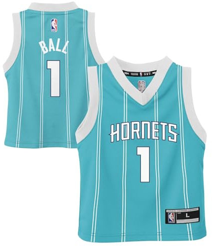 LaMelo Ball Charlotte Hornets NBA Jungen Kinder 4-7 Teal Icon Edition Player Jersey, Lamelo Ball Charlotte Hornets – Blaugrün, 5-6