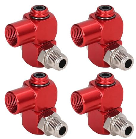 Connecteur de tuyau d'air à 360 degrés, filetage NPT de 1 4 pouces, raccords d'air industriels, adaptateur d'outil pneumatique pour un contrôle efficace de l'air et une