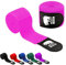 Bandagen Boxen 5 Meter Halbelastisch und mit Daumenschlaufe. Box Bandagen für Männer und Frauen (Kickboxen, Muay Thai, MMA, Kampfsport, Fitboxen). Atmungsaktive Boxing Bandage (Rosa)