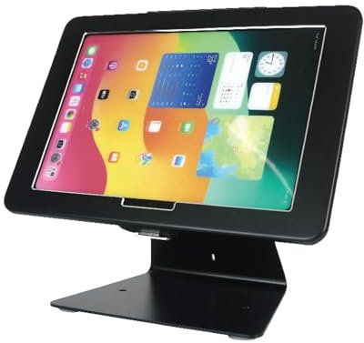 DDSHOW Desktop-Diebstahlsicherung, Kiosk-Ständer, Gehäuse für 27,9 cm (11 Zoll) iPad Pro (M4) 2024, mit Schloss und Schlüssel, aufklappbar und um 360° drehbar, horizontales oder vertikales Design,