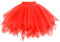 AUYAO Tutu Klassisch Elastisch Tüll Tüllrock, Damen Tutu Klassisch Rock 80er Jahre Outfit Rock Tütü Dirndl Kurz Teen Ballet Dance Dress Up Party Zubehör Ballett Tanzkleidung Ballettkleidung (Rot)