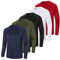 Mens Long Sleeve T-Shirts for Men 5 Pack Sports Gym T Shirts Breathable Quick Dry Athletic Running Performance Activewear Tops（T7510-BWGNR-XL）