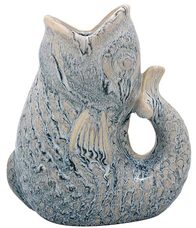 Lesser & Pavey Pichet à Poisson 17 cm pour Cuisine et Maison | Carafe en céramique ou en Verre pour Usage Multiple | Beau Vase à crème ou à Lait pour Un Usage Quotidien | Peut également être utilisé