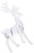 BRIGHTFUFU Lebensechte Weihnachten Ornament Acryl Elch Desktop Statue Deer Figurine Ornamente Elegante Elch