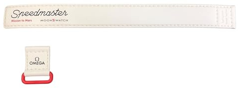 Swatch Moonswatch Omega Mission to Mars Armband, Medium, Nylon, Kein Edelstein