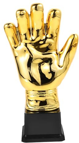 Toddmomy Gold Handschuh Fußball Torwart Trophäe Klein Kunststoff Pokal Schulwettbewerb Preis Für Amateurspiele Feier Dekoration