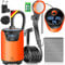 KESSER® Campingdusche Mobile Dusche mit Pumpe & wiederaufladbarem Akku 8000mAh | Camping Dusche Set inkl. einstellbarem Duschkopf, 2m Schlauch, Sprühpistole & Halterung