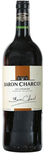 Les Vins de Saint Saturnin Baron Charcot rouge Vin Pays l'Herault Rotwein rot trocken Frankreich inkl. FeinWert E-Book (1 x 1 l)