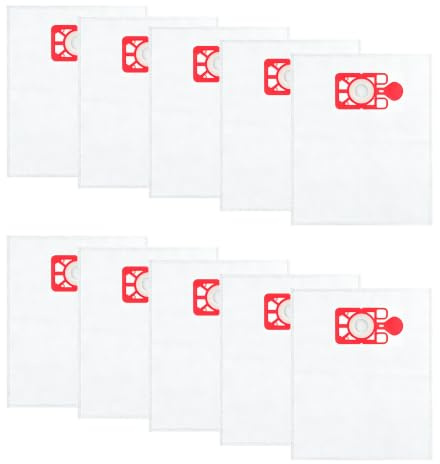 10-Pack Bags for Henry Numatic Hoover,Hepa-Flo Bag 5-Layer Filtration | Dust Bags for Henry, Hetty, James, Henrietta & Basil NRV200 NVR225 RSV200 Vacuum Cleaner(NVM-1CH / 907075)