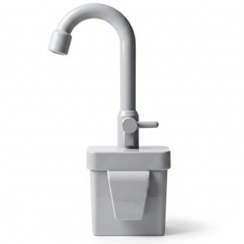 Temeemeg Water Dispenser Mud Kitchen Gray Electric Play Sink Faucet With Circulating Water - Kids Play Sink Accessory For Toddler Pretend Kitchen Dishwashing Washing Games